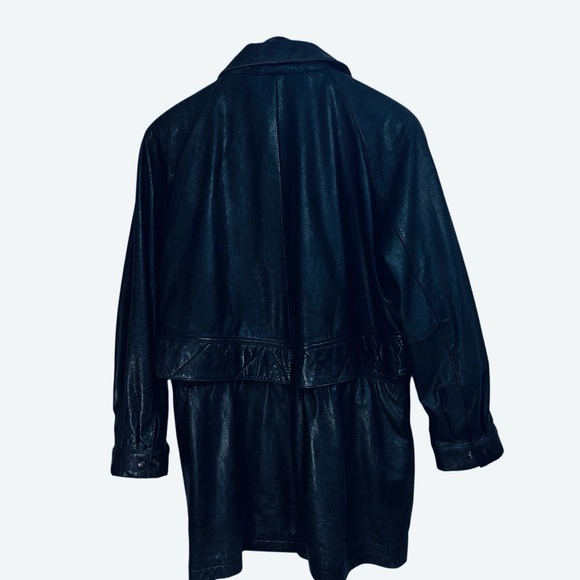 Vintage 1985 Wilsons Leather | Dark Green Parka Jacket | Men’s L (23” Chest) VTG - Picture 5 of 13